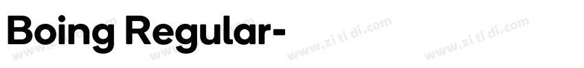 Boing Regular字体转换